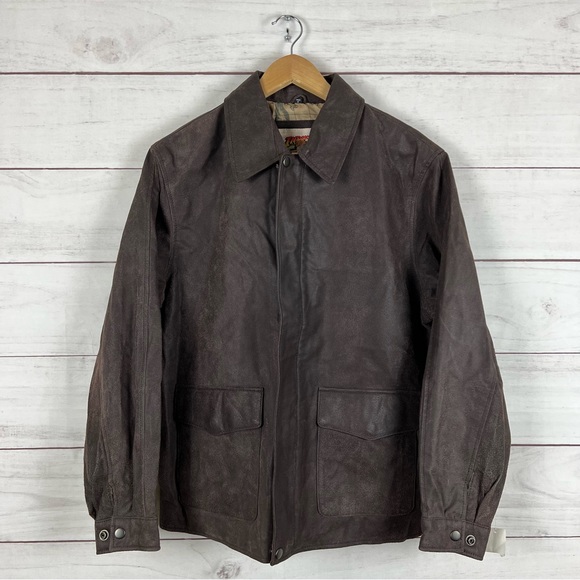 NWT Disney Indiana Jones Adventure Wear Leather Jacket YOUTH XL - Picture 1 of 10